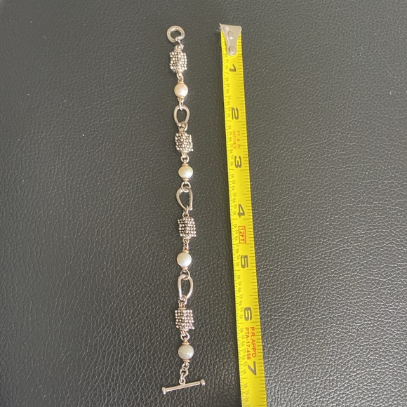 Michael Dawkins Silver and White Bracelet - Picture 5 of 5